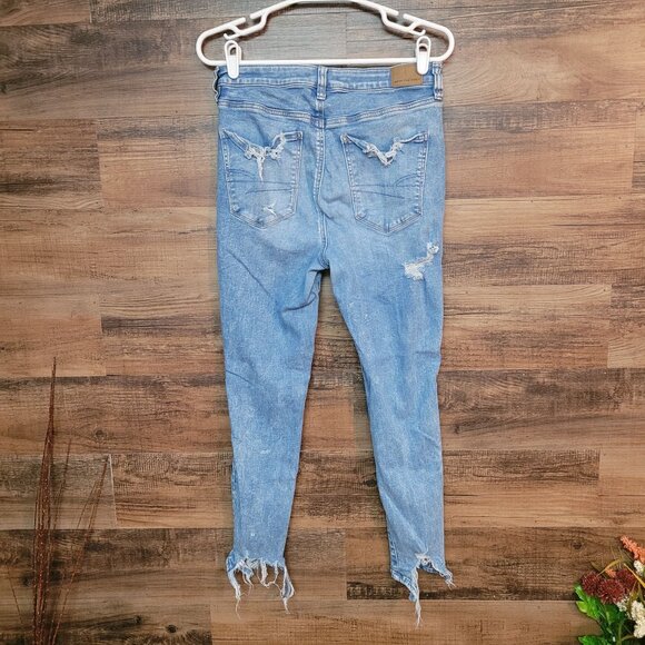 American Eagle Jeans Womens 10 S Next Level Stretch Super High Rise Jegging - Picture 2 of 12